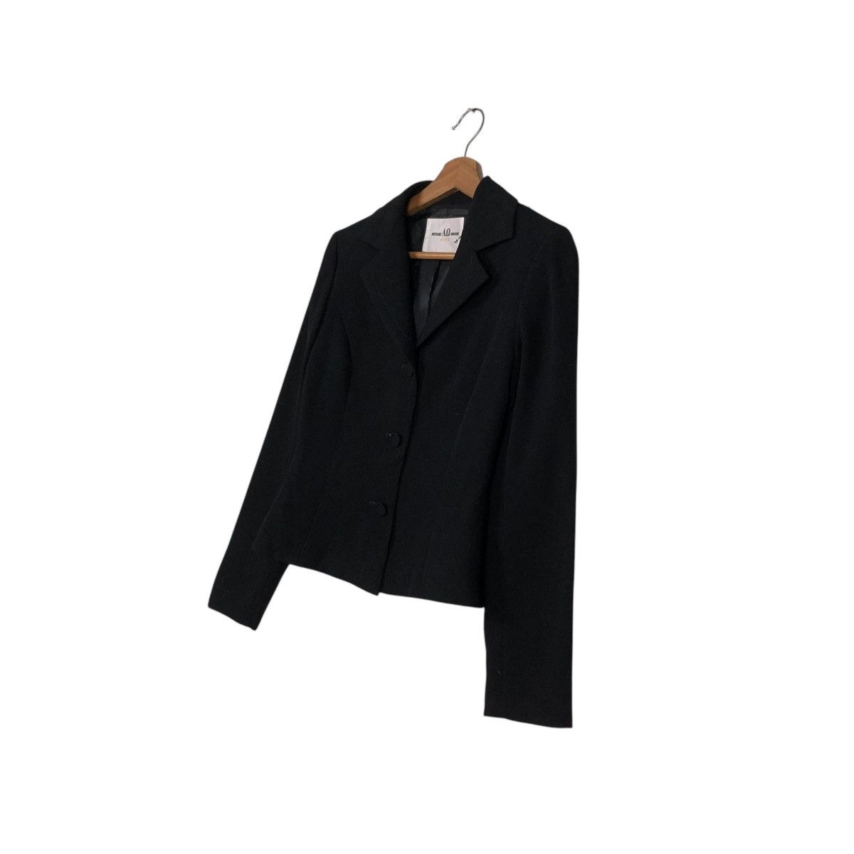 Japanese Brand 🔥CROPPED WOOL JACKET ATSUKI ONISHI NOIR YOHJI YAMAMOTO Size M / US 6-8 / IT 42-44 - 4 Thumbnail