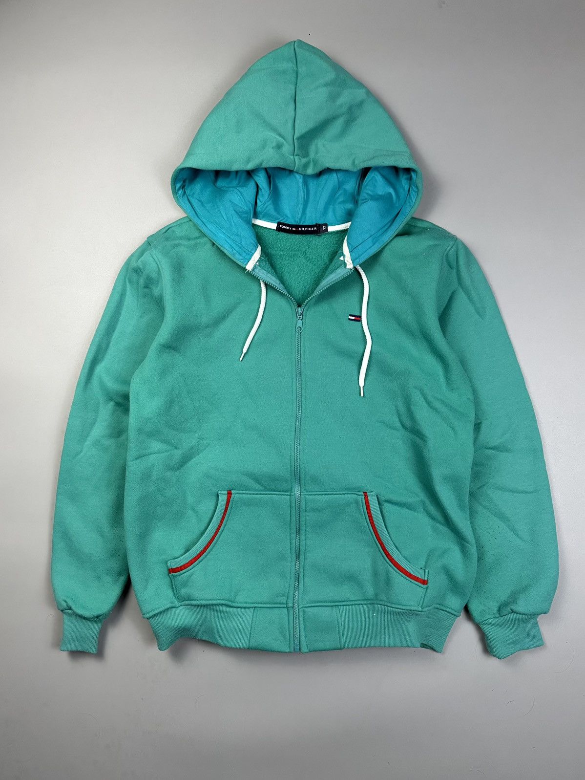 Tommy Hilfiger Green Zip Hoodie Tommy Hilfiger XL Size US XL / EU 56 / 4 - 1 Thumbnail