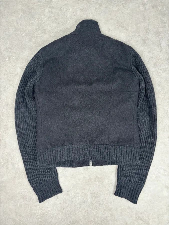 Dolce & Gabbana AW2009 Dolce & Gabbana Grey Wool Knit Collar Jacket Size US L / EU 52-54 / 3 - 5 Thumbnail