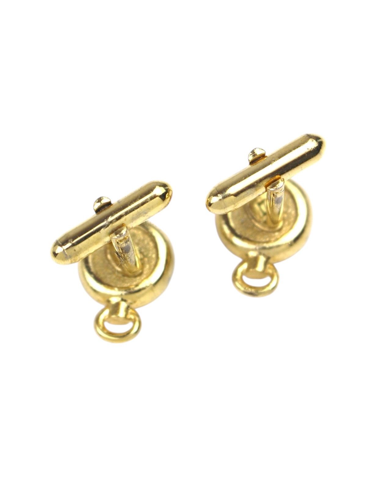 Vintage 2000S SWANKS JAPAN GOLD-PLATED POCKET WATCH CUFFLINKS Size ONE SIZE - 3 Thumbnail