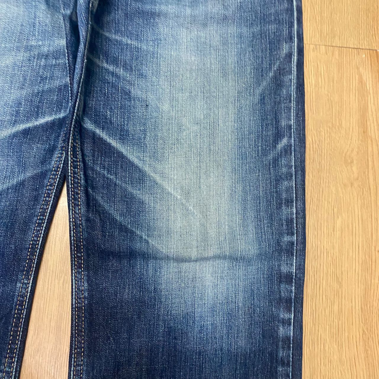 Edwin Vintage Edwin Blue Trip Distressed Denim Size US 31 - 11 Thumbnail