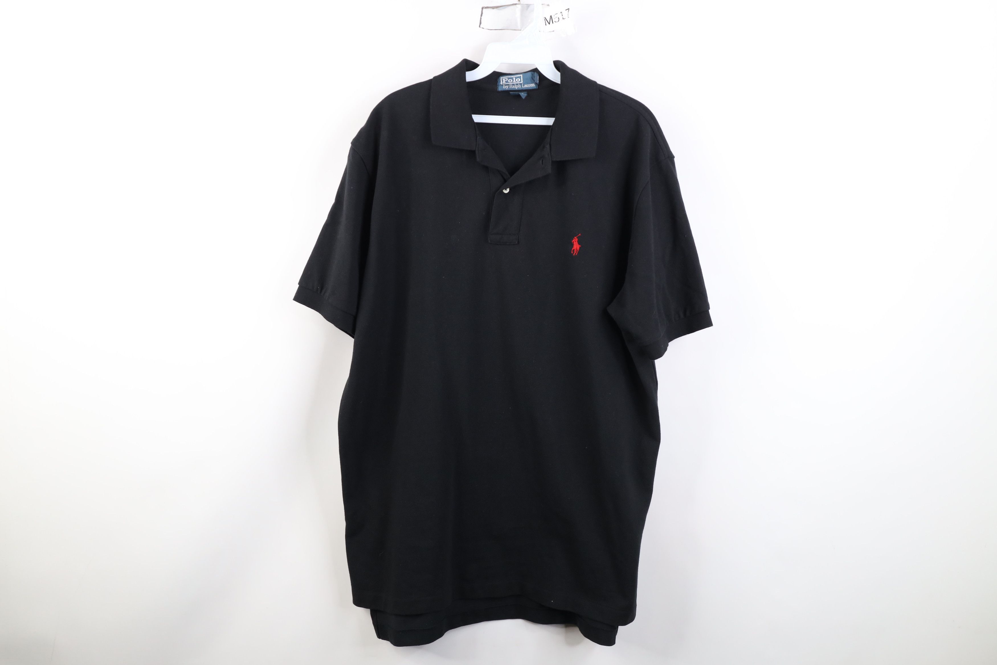 Ralph Lauren Vintage 90s Ralph Lauren Cotton Knit Golf Polo Shirt Black Size US L / EU 52-54 / 3 - 1 Thumbnail