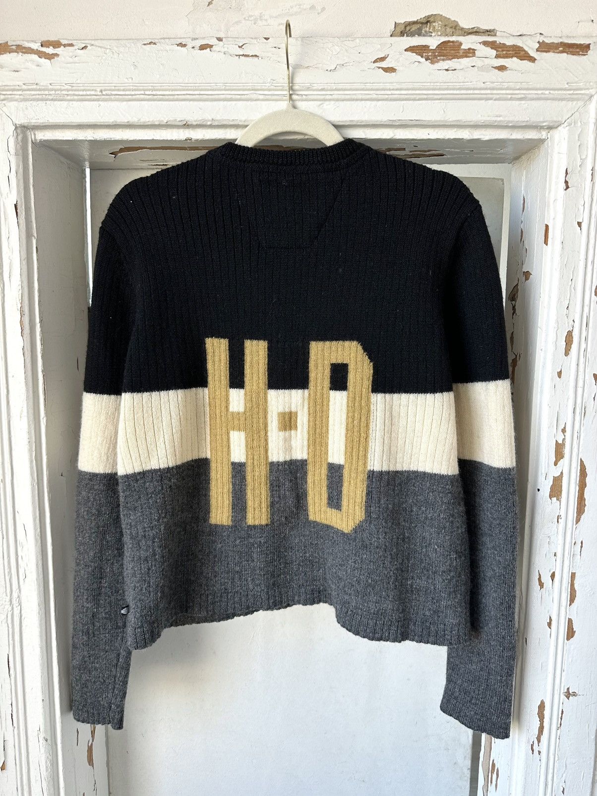 Harley Davidson × Vintage Vintage Harley Davidson Wool Made in Japan Sweater Size XL / US 12-14 / IT 48-50 - 5 Thumbnail