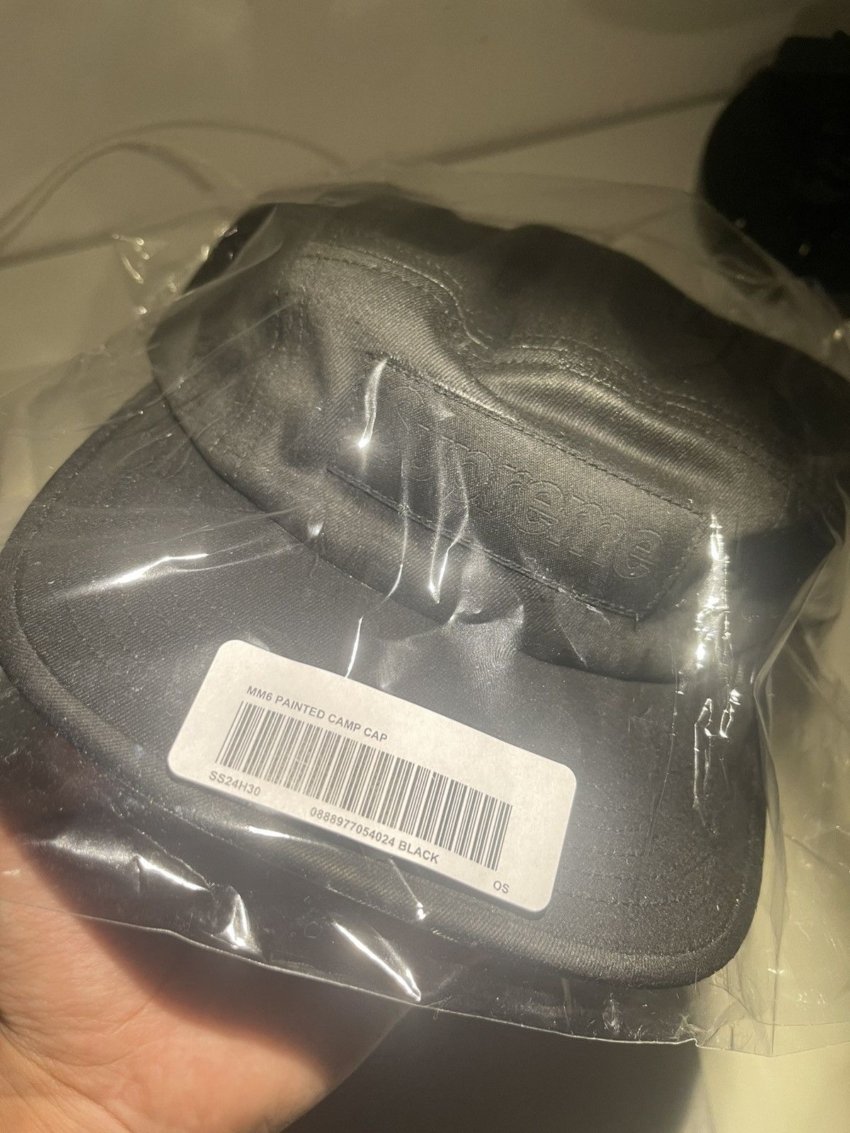 Supreme Supreme®/MM6 Maison Margiela Painted Camp Cap Black