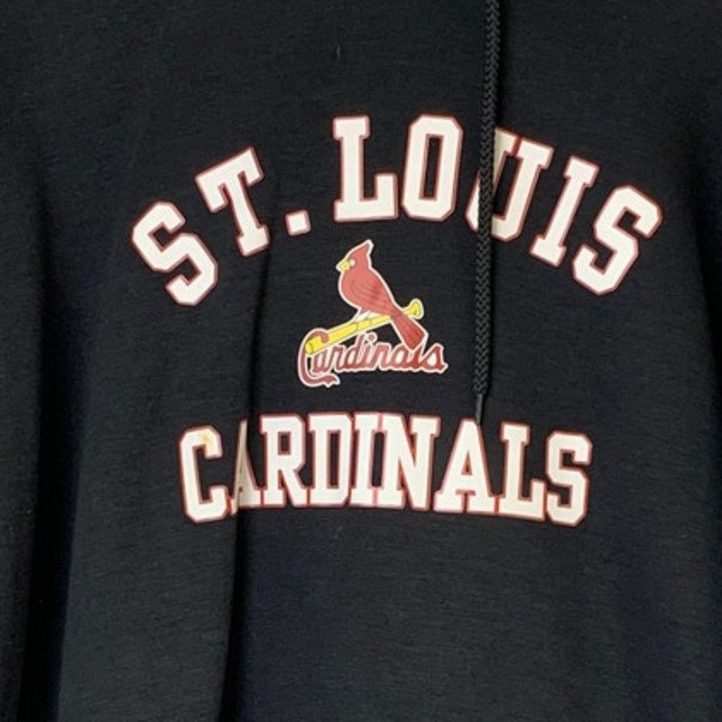 Nike New Nike Dri-Fit St Louis Cardinals XL Black Hoodie Pocket Size US XL / EU 56 / 4 - 2 Thumbnail