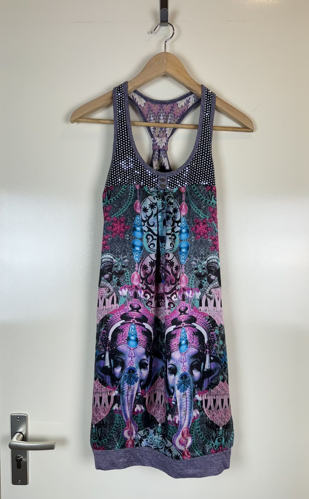 Custo Barcelona Custo Barcelona icon silk Ganesha Hindi print sequins dress Size XS / US 0-2 / IT 36-38 - 1 Thumbnail