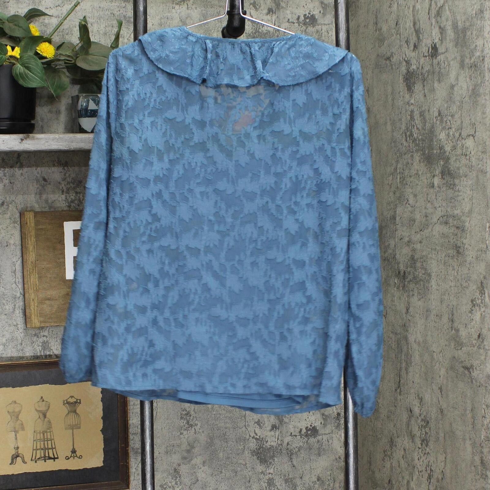 Designer NEW Lc Lauren Conrad Blouse WL23W019RS1 Rendez Blue M Size M / US 6-8 / IT 42-44 - 2 Thumbnail