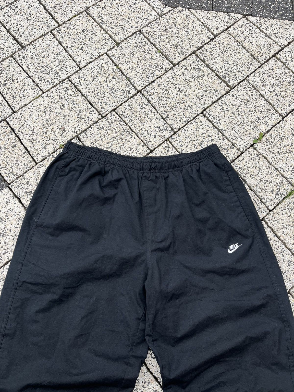 Nike × Vintage Nike Vintage Track Pants Nylon Y2K Drill Streetwear Swoosh Size US 36 / EU 52 - 3 Thumbnail