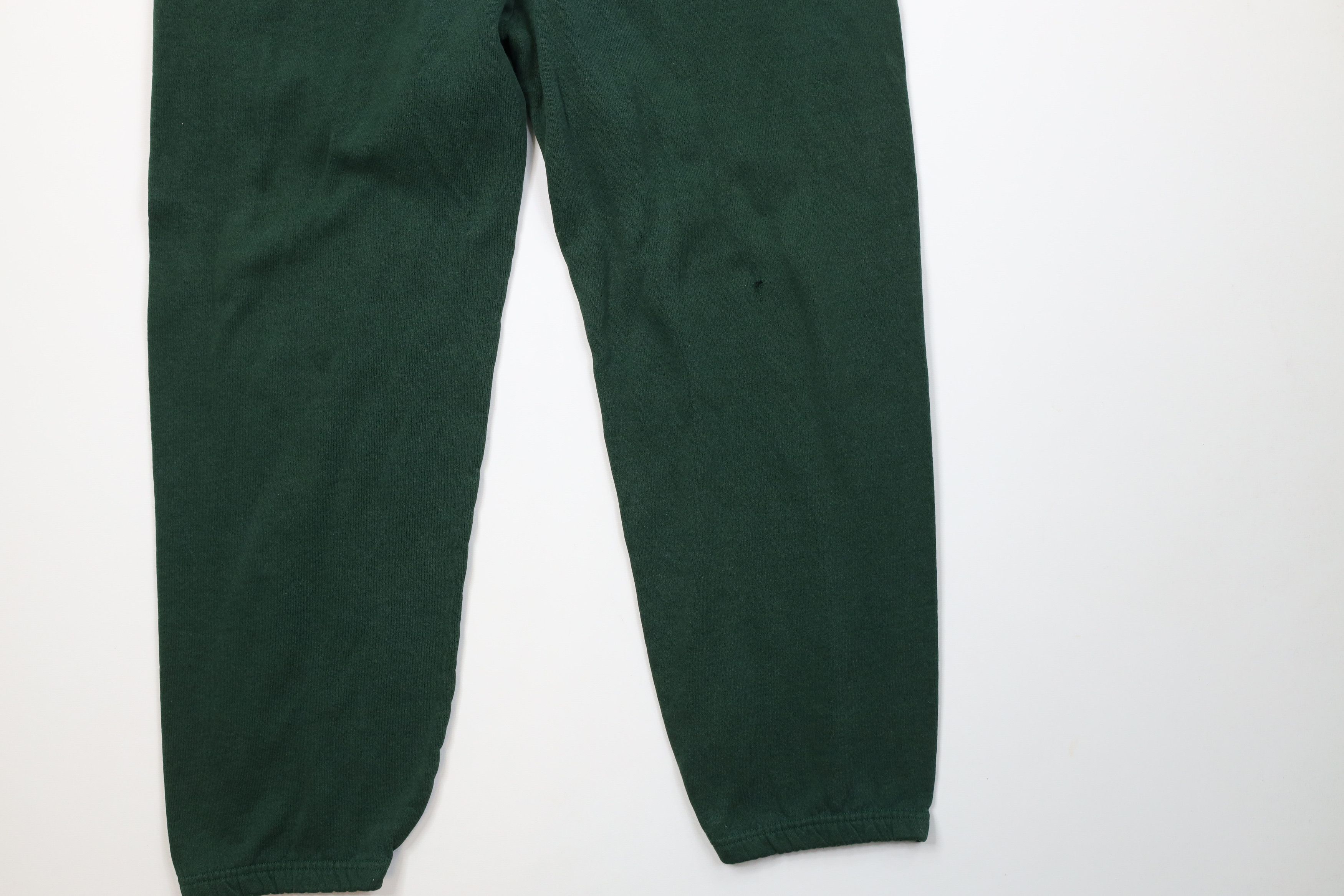 Vintage Vintage 90s Streetwear Blank Sweatpants Joggers Dark Green Size US 36 / EU 52 - 4 Thumbnail