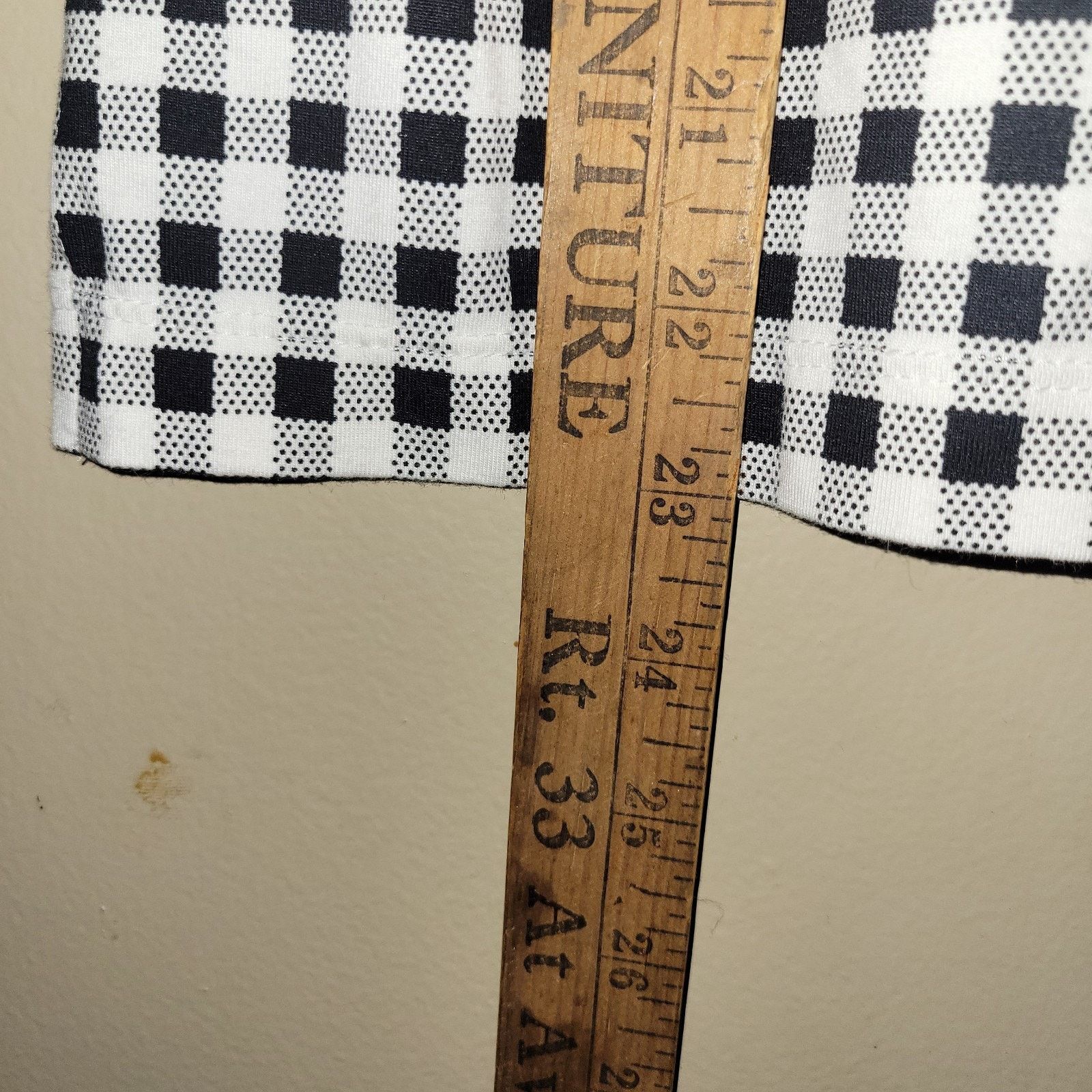 & Other Stories J Jill Black White Checkered Luxe Relaxed Tee Shirt Size MP Size XL / US 12-14 / IT 48-50 - 3 Thumbnail