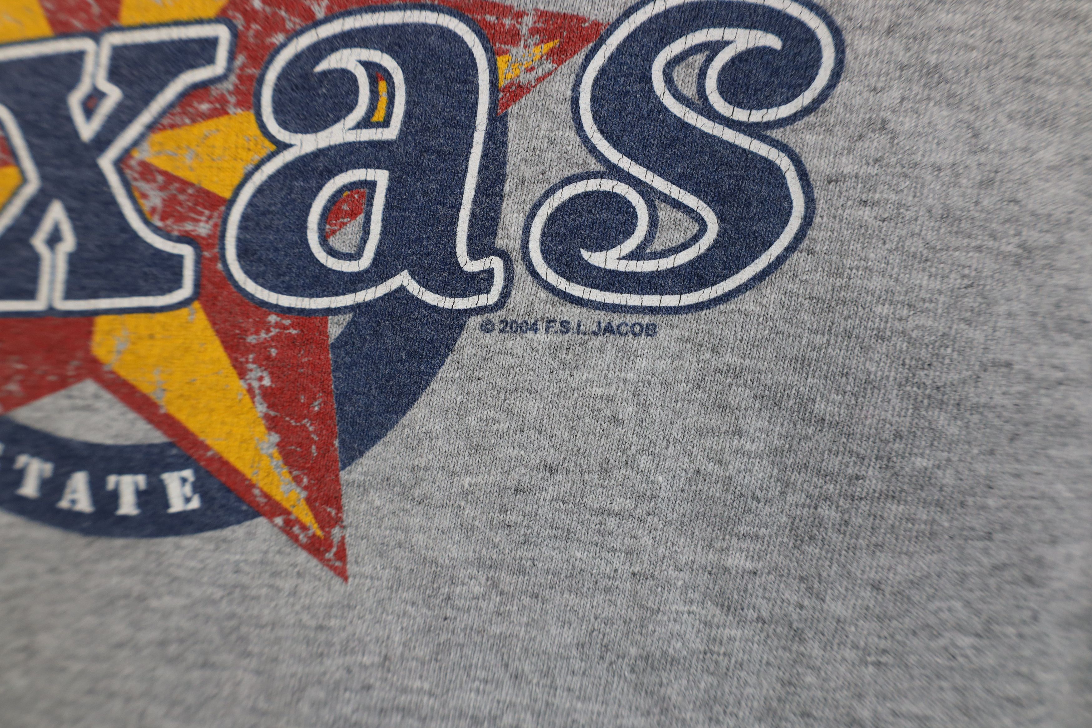 Vintage Vintage Y2K 2004 Lone Star State Texas T-Shirt Heather Gray Size US M / EU 48-50 / 2 - 5 Thumbnail