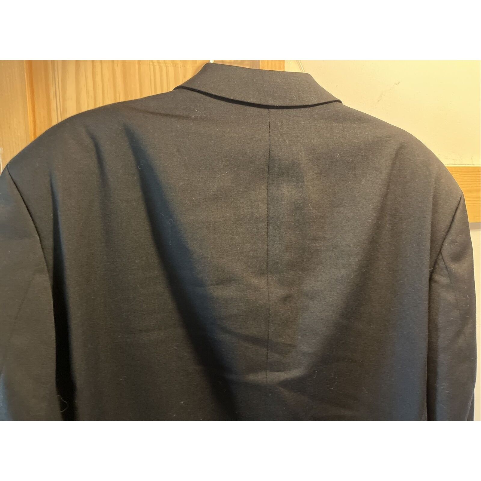 Hugo Boss Hugo Boss Einstein Men’s 42L 22x33 Blazer Black Button Wool Size 42L - 14 Thumbnail