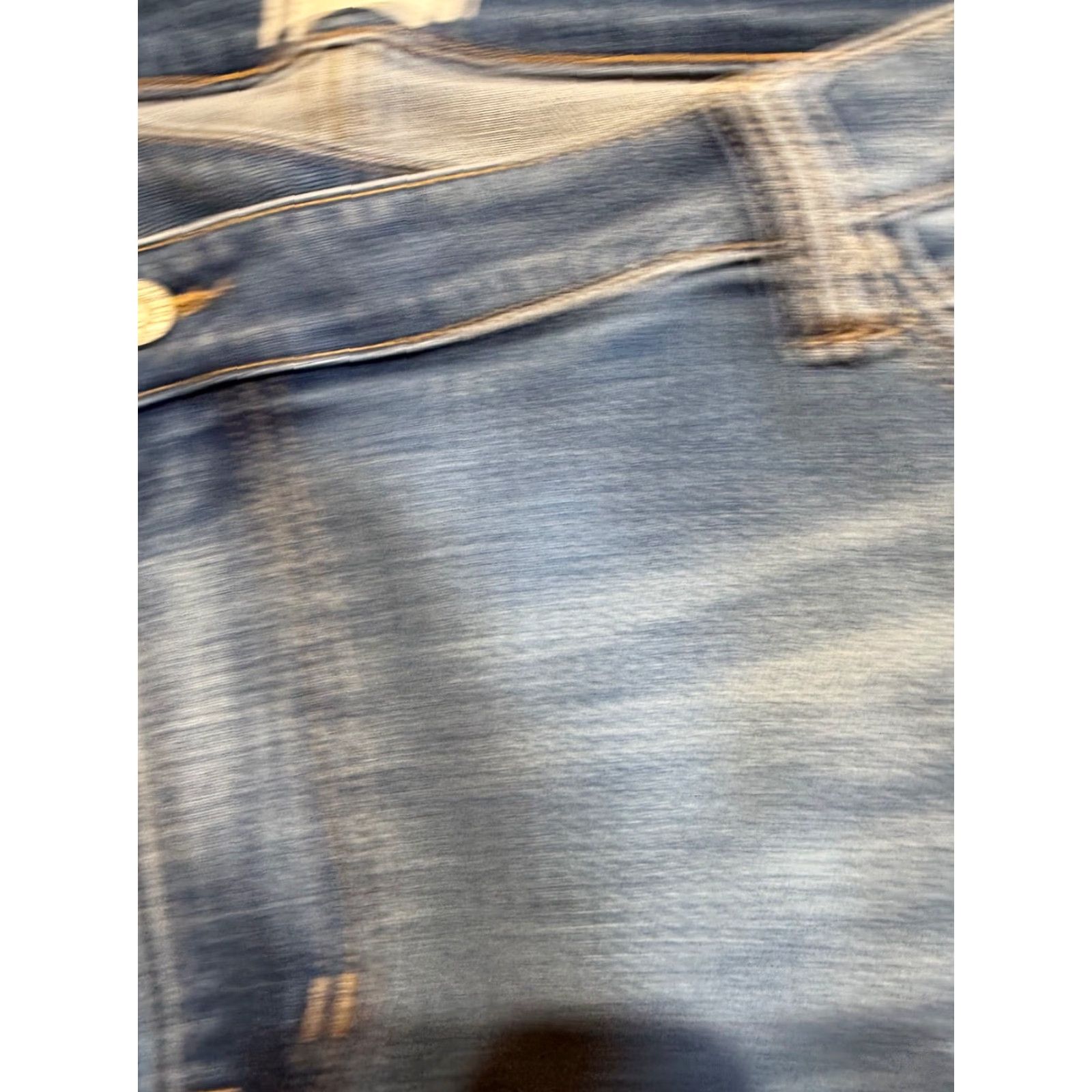 Vintage Kancan Jeans Women 16W Blue Denim Straight Raw Hem Stretch 16 Regular Size 16W Women's Jeans Denim Stretch Straight Blue 16W Women Size 38" / US 16 / IT 52 - 4 Thumbnail