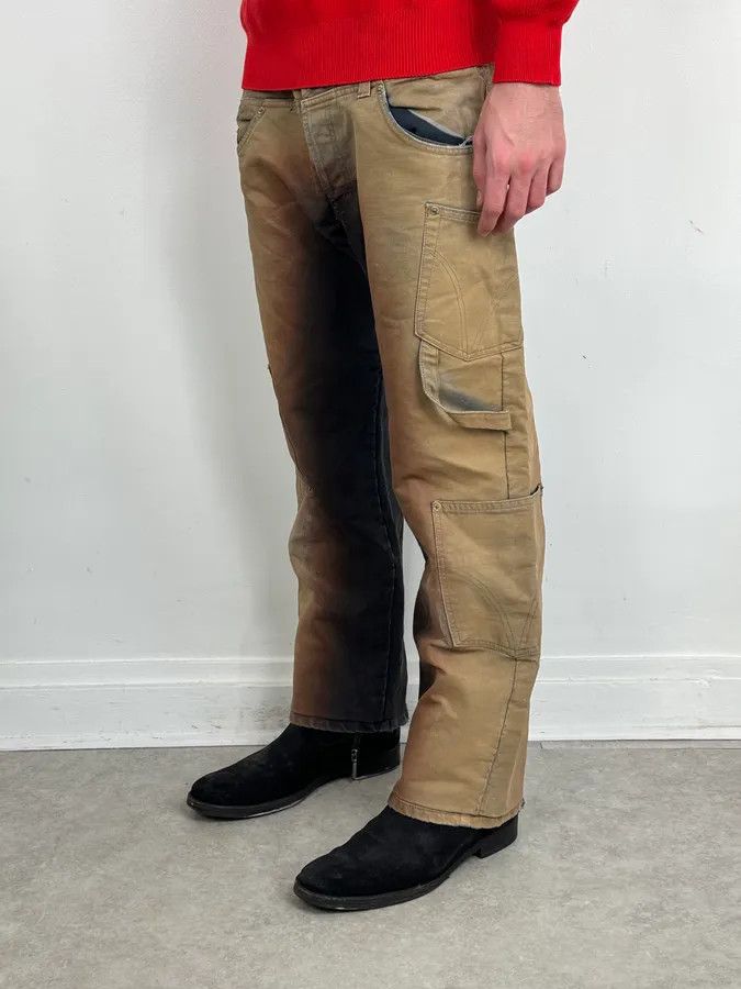 Dolce & Gabbana AW2003 Dolce & Gabbana Double Waisted Copper Gradient Obscure Cargo Pants Size US 32 / EU 48 - 4 Thumbnail