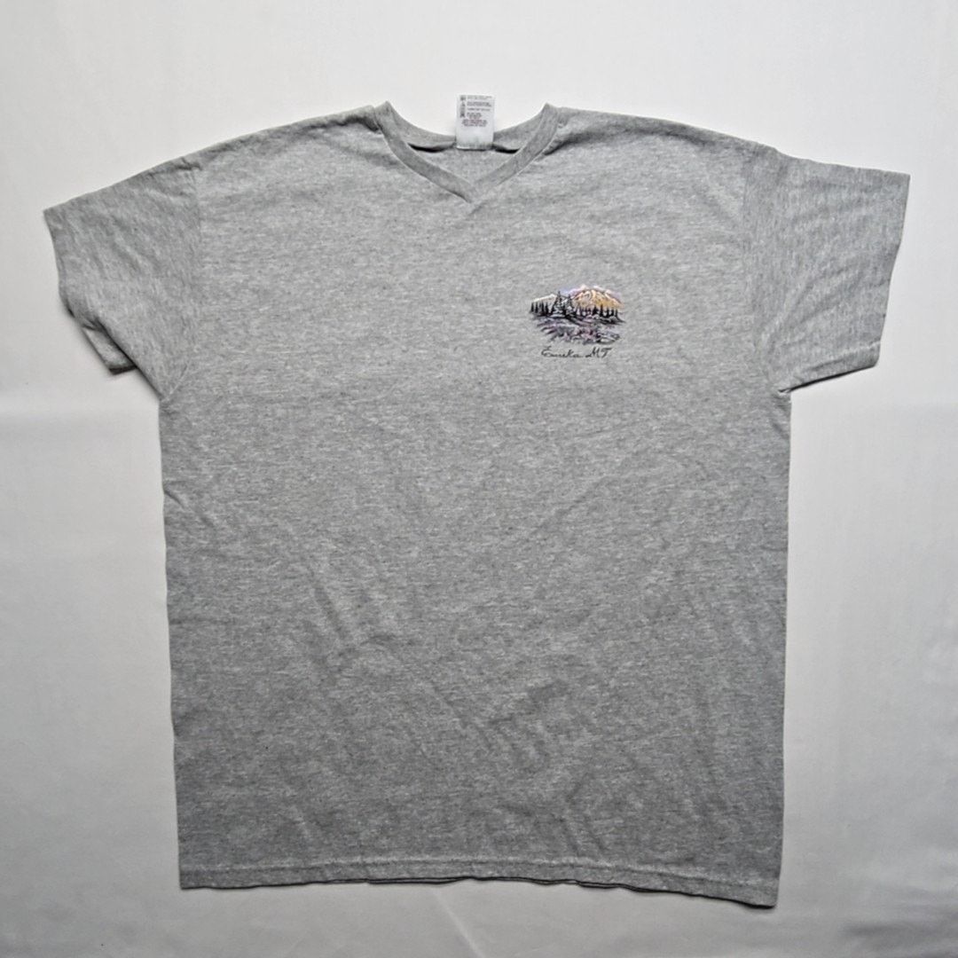 Vintage Vintage Eureka Montana Shirt Women's XL Gray Graphic Tee Size XL / US 12-14 / IT 48-50 - 1 Thumbnail