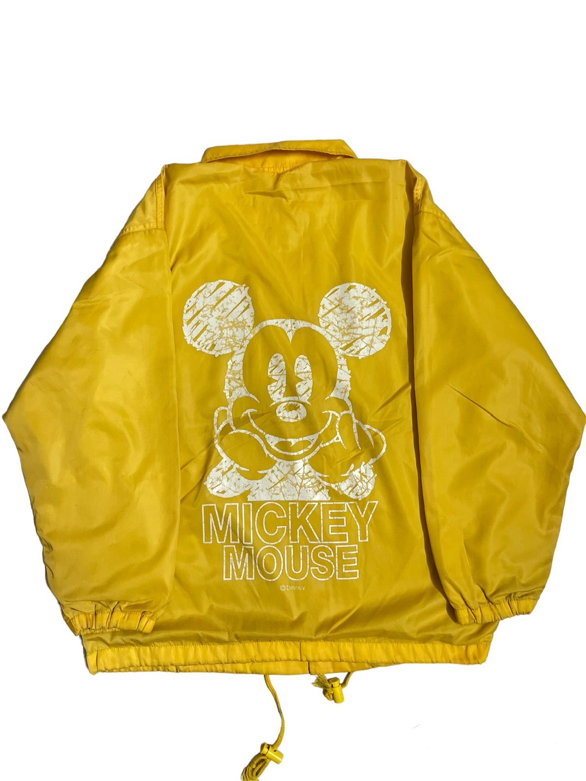 Pre-owned Disney X Mickey Mouse Vtg Mickey Mouse Poppins Walt Disney Company Coach Jacket In Yellow