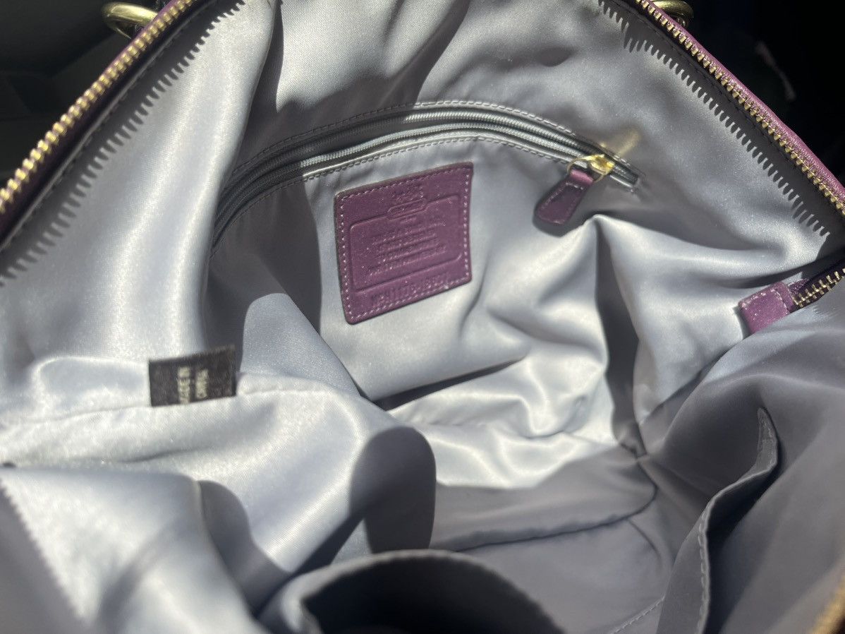 Coach 70th Anniversary Purple Quilted Coach Size ONE SIZE - 8 Thumbnail
