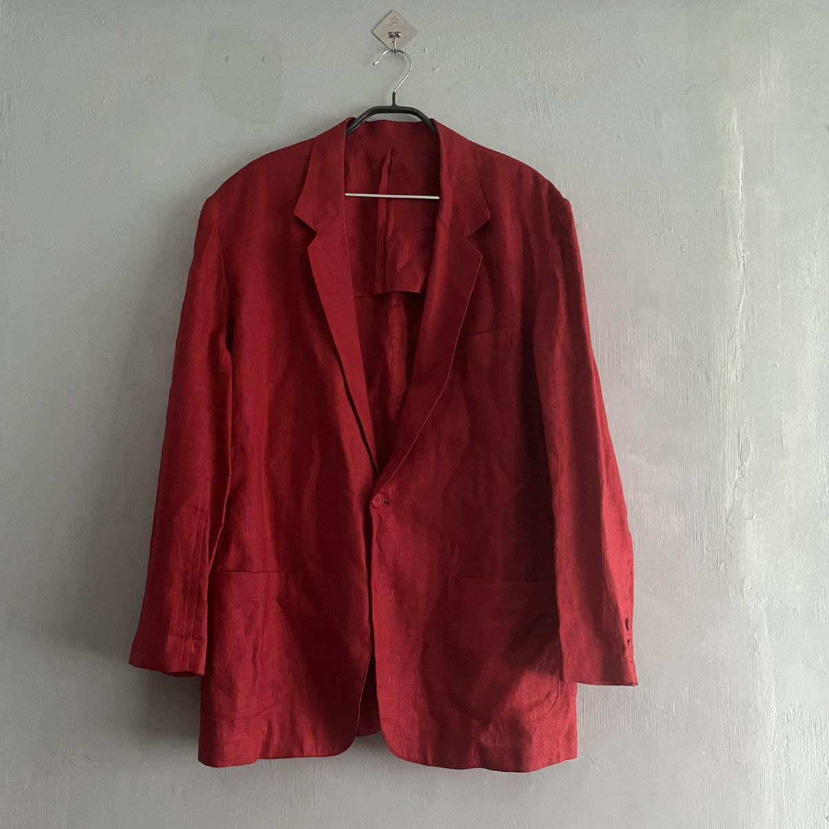 Yohji Yamamoto 80's Y's Yohji Yamamoto Single Button Hemp Blazer Size 38R - 1 Thumbnail