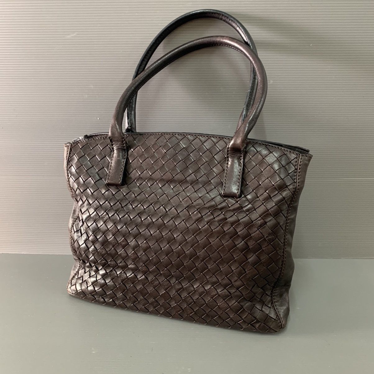 Bottega Veneta Lambskin Leather Tote Bag