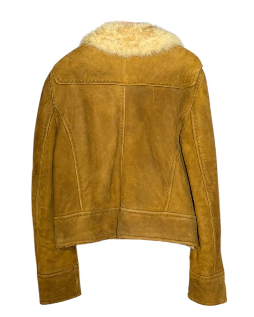 Dsquared2 GOAT FUR SHEARLING SUEDE BOMBER JACKET Size US L / EU 52-54 / 3 - 3 Thumbnail