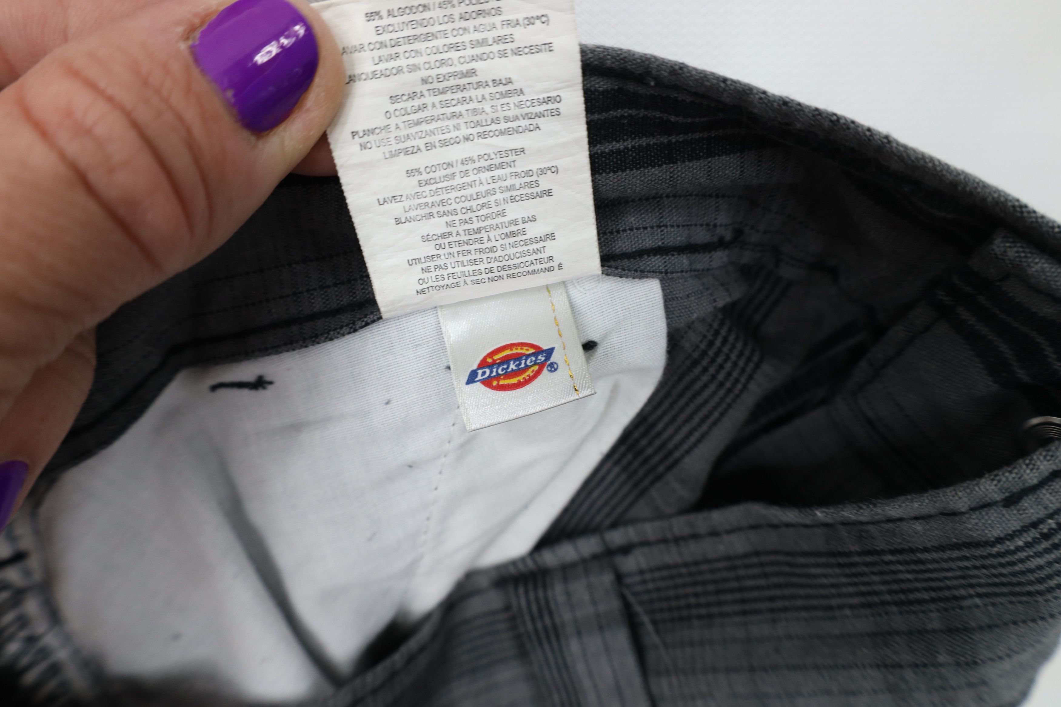 Dickies Vintage Y2K Dickies Workwear Mechanic Shorts Gray Plaid Size US 30 / EU 46 - 7 Thumbnail