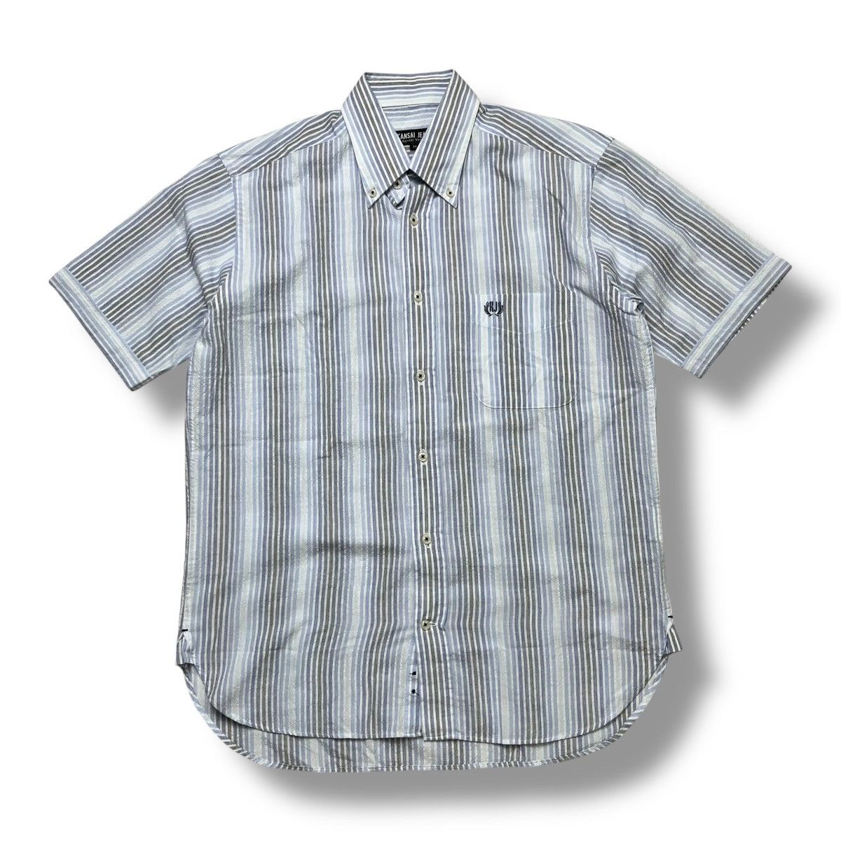 Kansai Yamamoto Kansai Yamamoto Shadow Striped button shirt Size US M / EU 48-50 / 2 - 2 Thumbnail