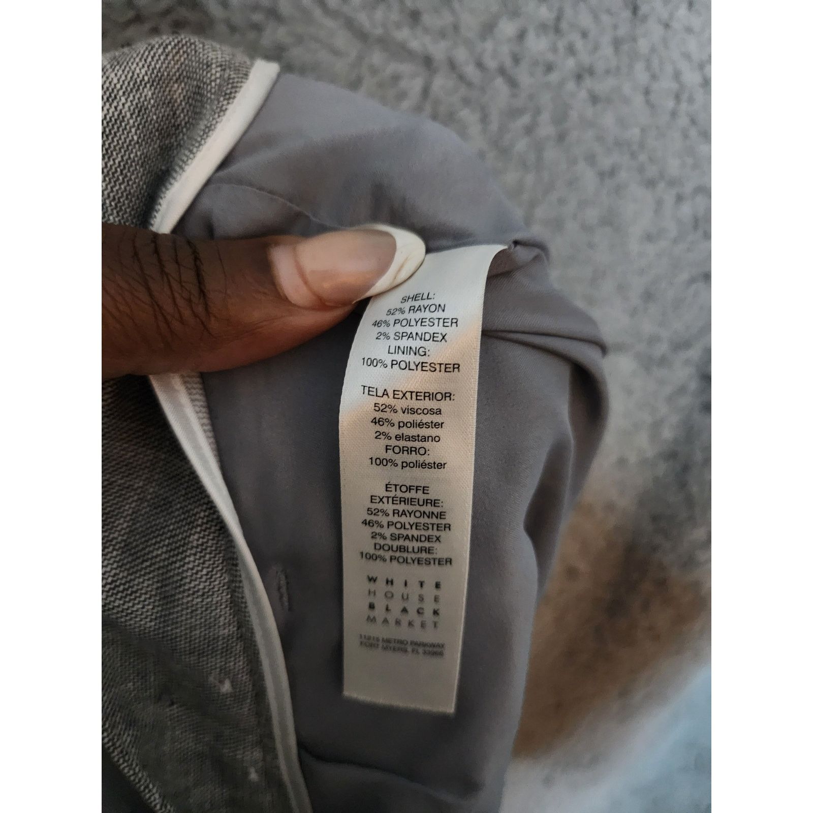 White House Black Market Black House White Market Slim Boot Pant Tweed Black/White 10 Size 32" / US 10 / IT 46 - 4 Thumbnail