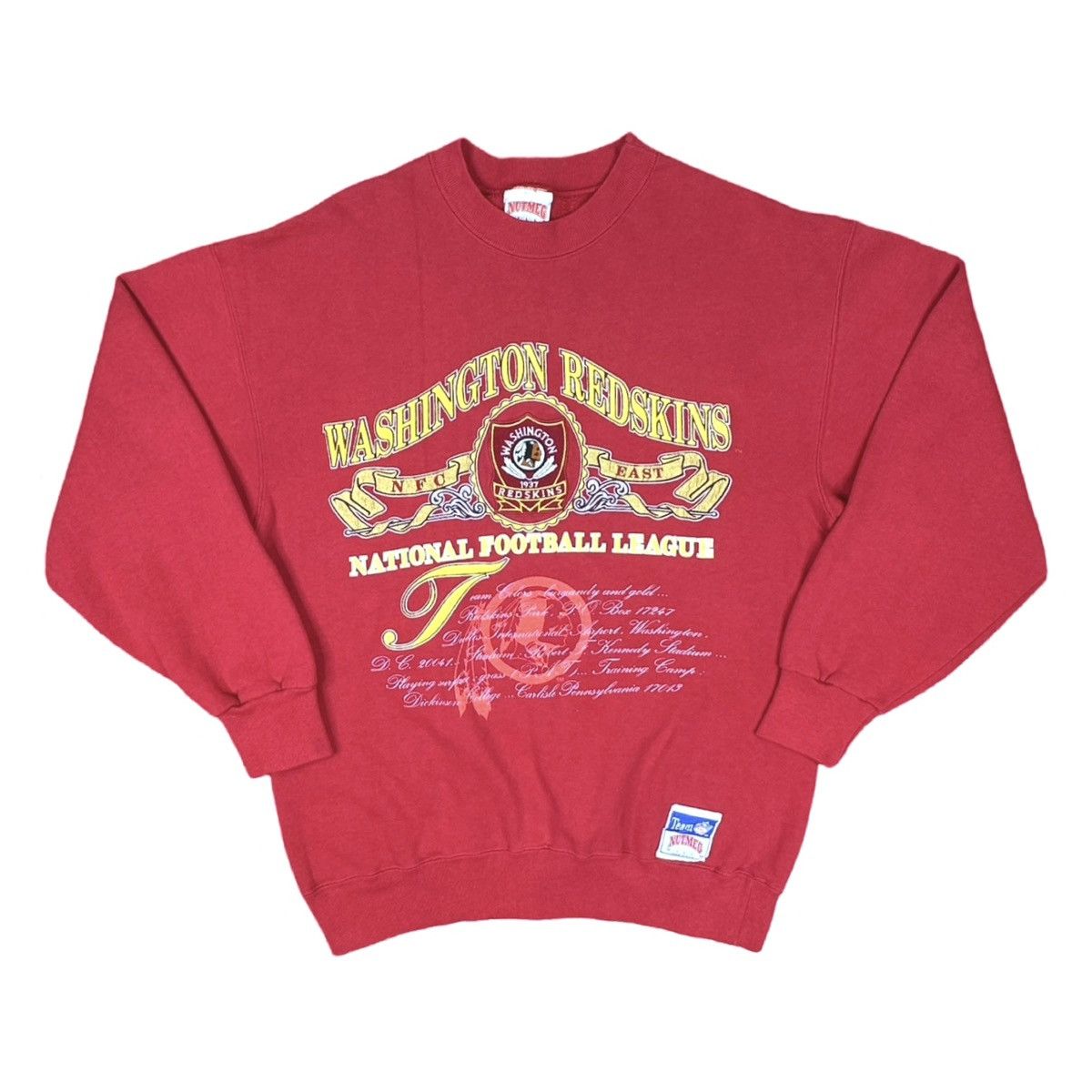 NFL × Nutmeg × Vintage Vintage Nutmeg Mills Washington Redskins NFC East Crew Neck Size US L / EU 52-54 / 3 - 1 Thumbnail