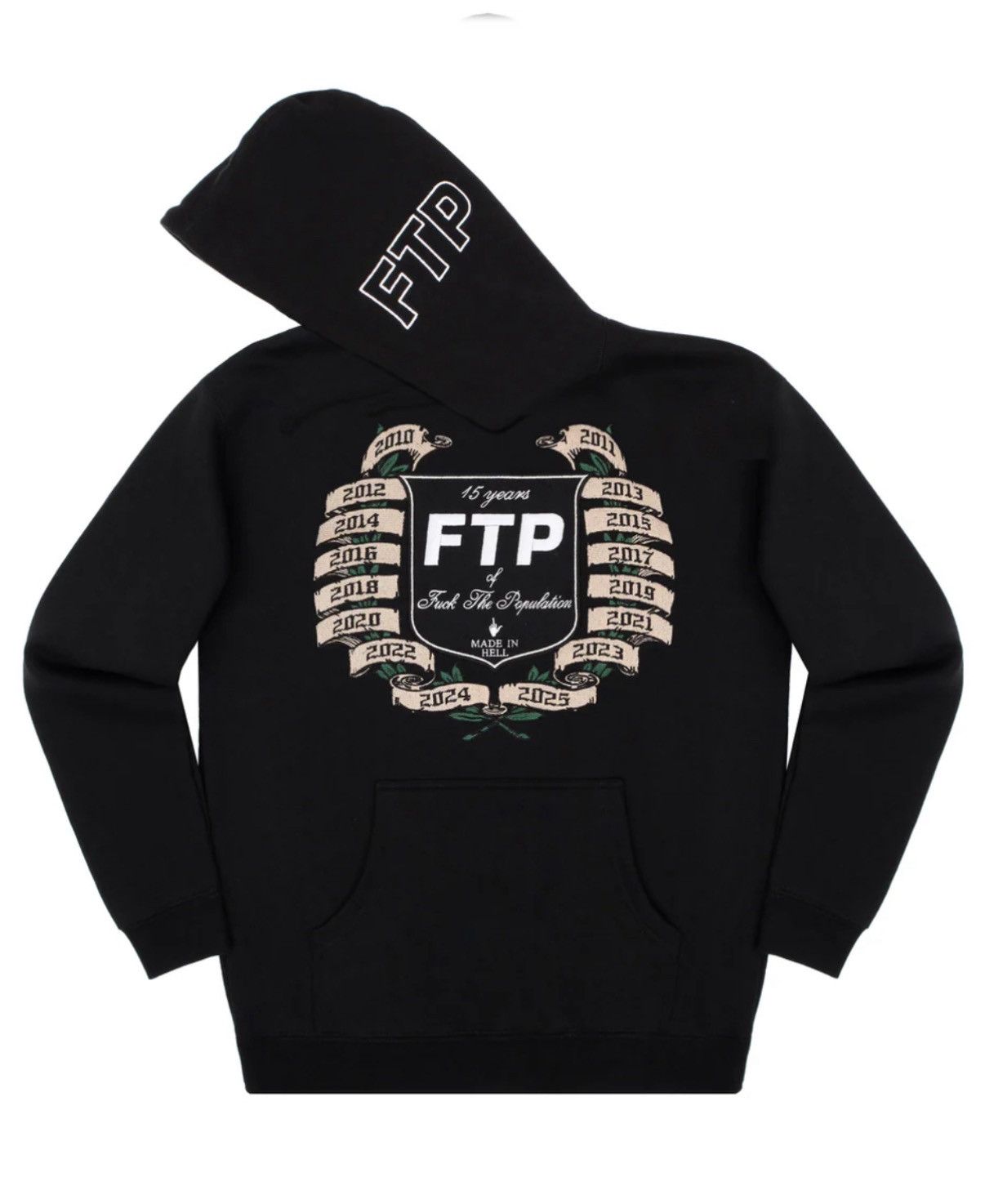 Fuck The Population FTP 15th Anniversary Hoodie Size US XL / EU 56 / 4 - 3 Thumbnail