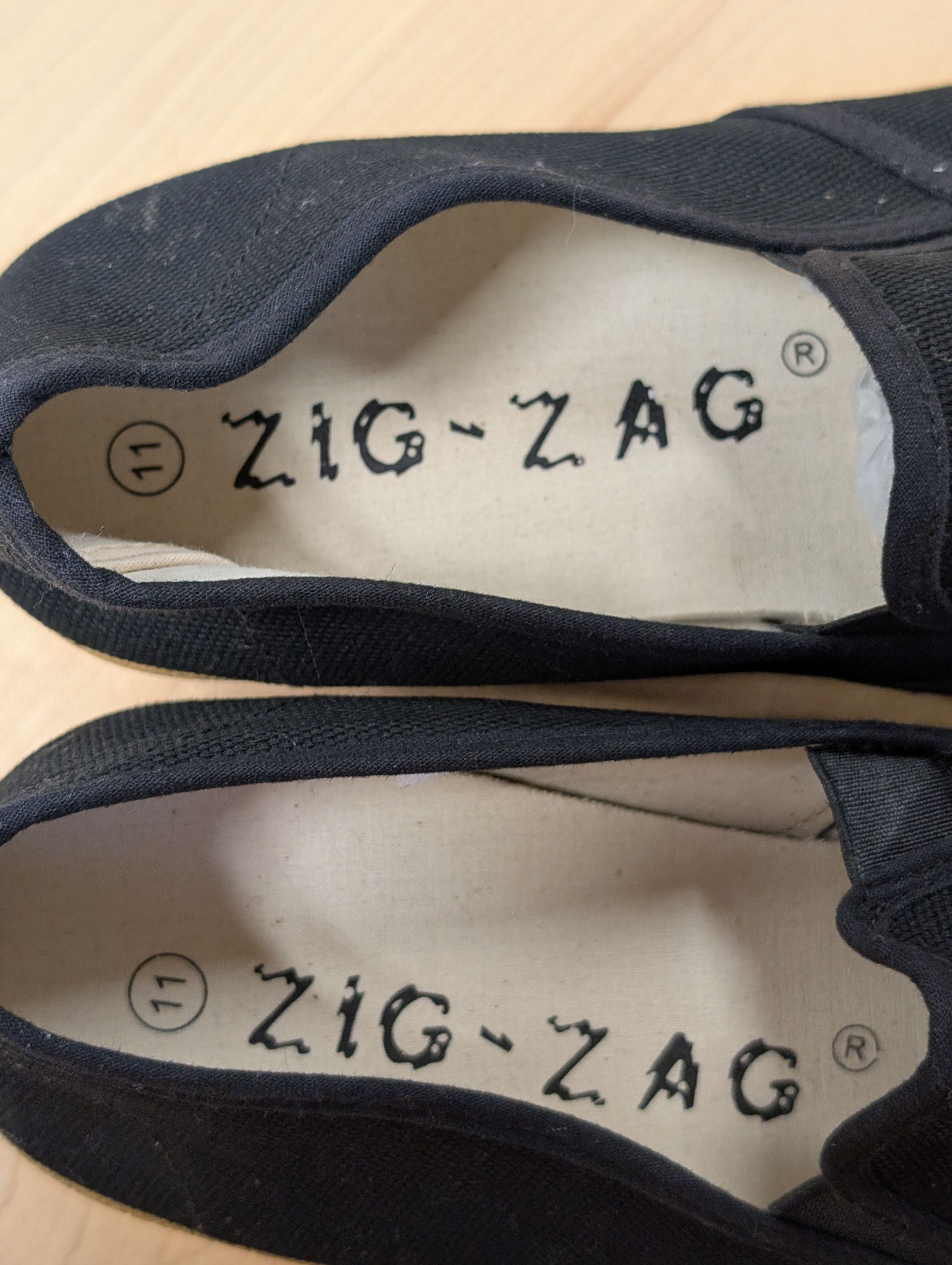 Other Zig Zag Wino Shoes-Black Slip-On Tan Sole -7206BK Size US 11 / EU 44 - 8 Thumbnail