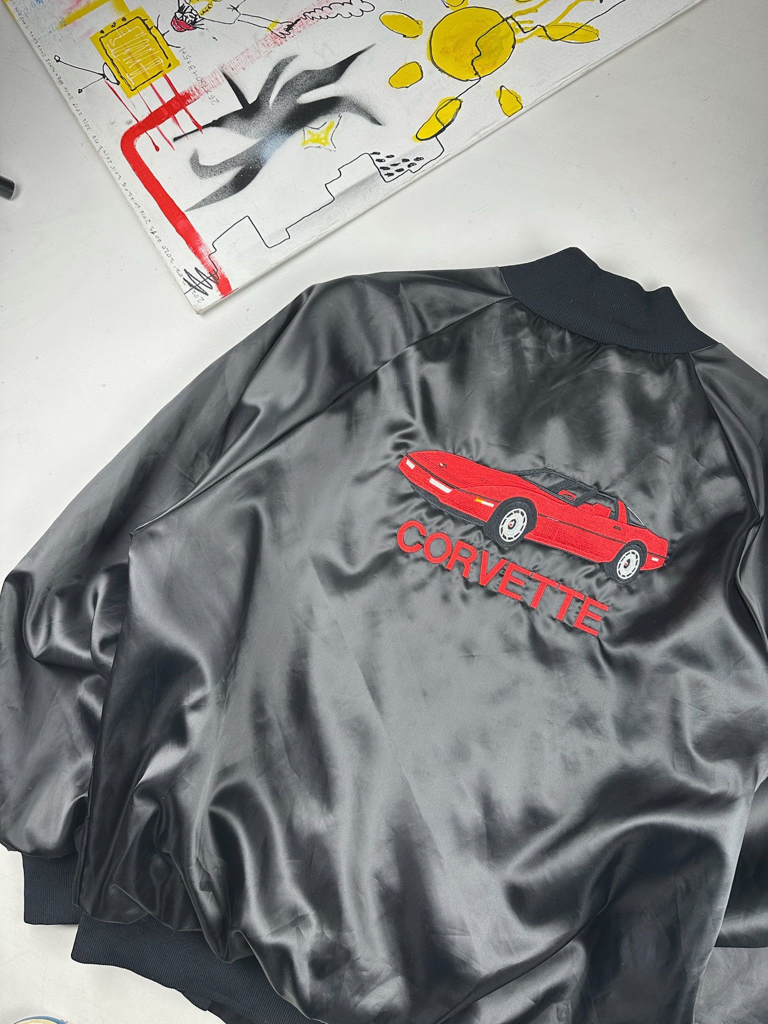 Chevrolet 90’s Vintage Chevrolet Corvette Nascar Racing Bomber Jacket Size US L / EU 52-54 / 3 - 10 Thumbnail
