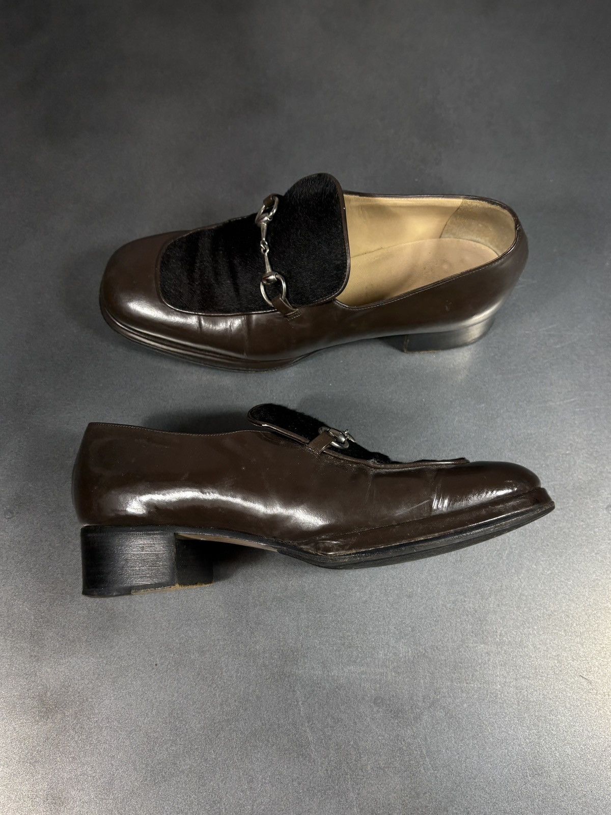 Gucci Vintage Gucci Horsebit Loafers 90s Tom Ford Pony Hair 2000s Size US 7 / IT 37 - 18 Thumbnail