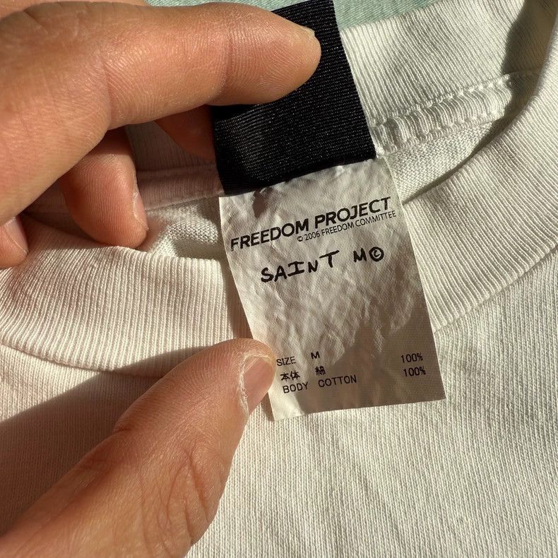 Saint Michael Saint Michael Off-white washed short sleeve 2502-Nextarrow Size US M / EU 48-50 / 2 - 4 Thumbnail