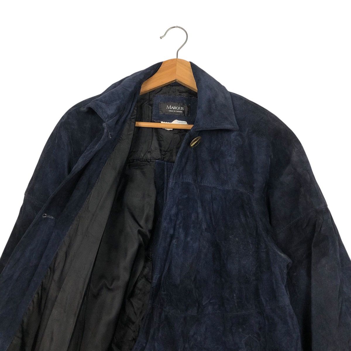 Designer × Japanese Brand 📌Vintage Long Jacket Marquis Made in Canada Genuine Leather Size US M / EU 48-50 / 2 - 13 Thumbnail