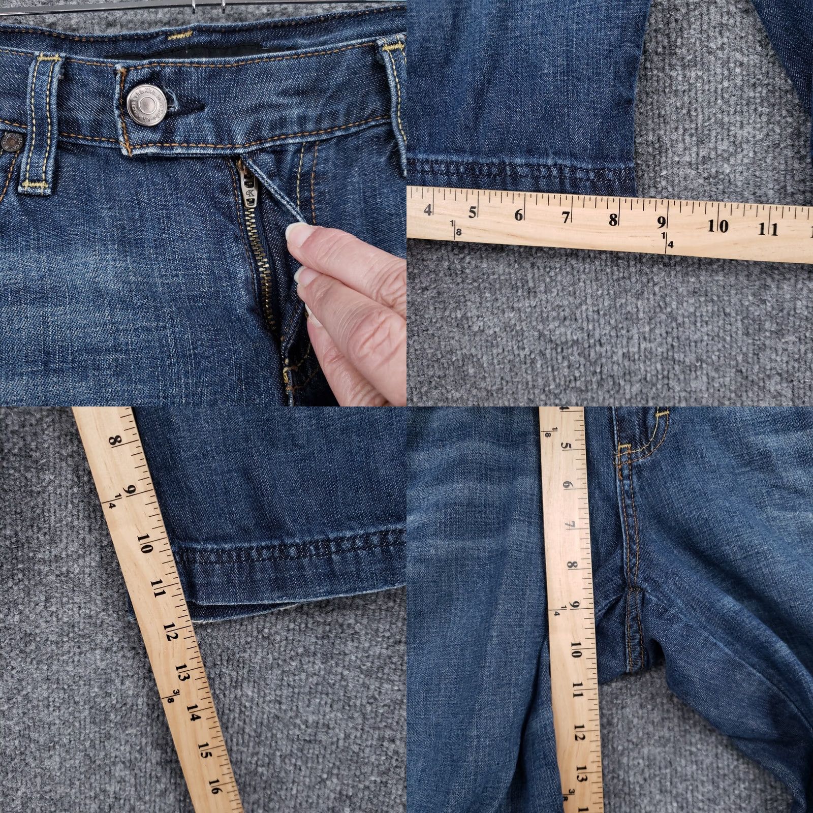Calvin Klein Calvin Klein Womens Shorts Blue 2 Skimmer 12" Mid-Rise 5-Pocket Denim Rinse Wash Size 26" / US 2 / IT 38 - 8 Thumbnail