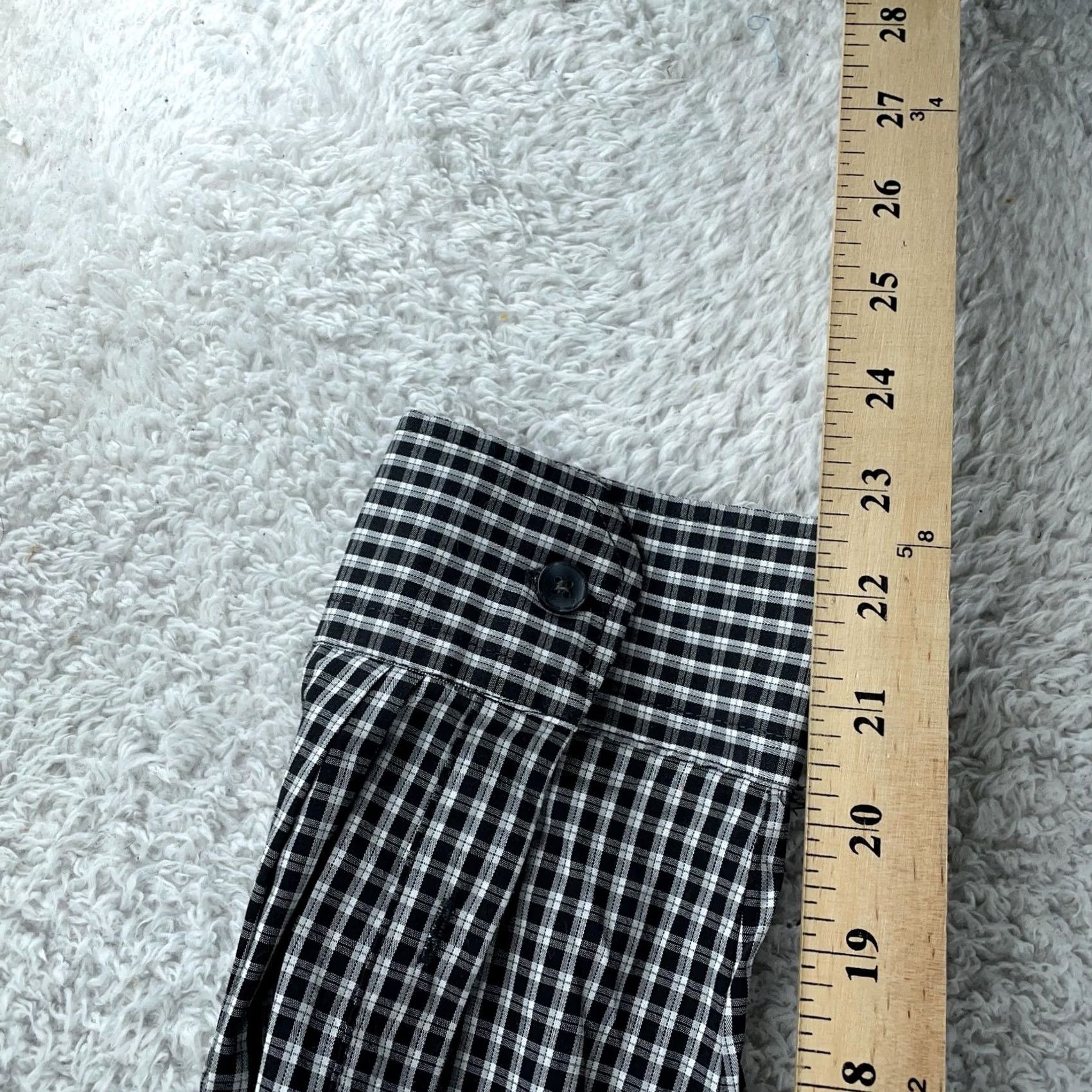 Van Heusen Van Heusen Dress Shirt Mens 3XLT Black White Check Collared Button Up Shirt Size 48R - 6 Thumbnail