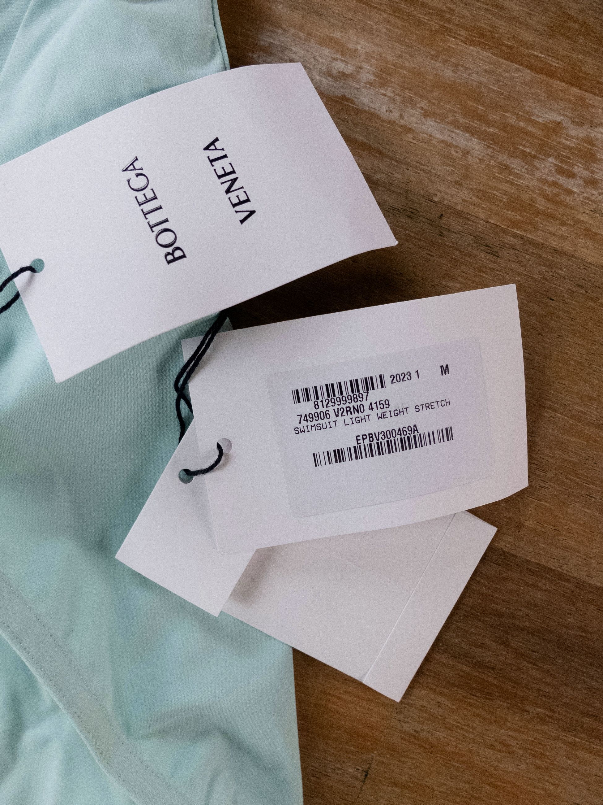 Bottega Veneta BOTTEGA VENETA celadon green one piece swimsuit swimwear M Size 28" / US 6 / IT 42 - 5 Thumbnail