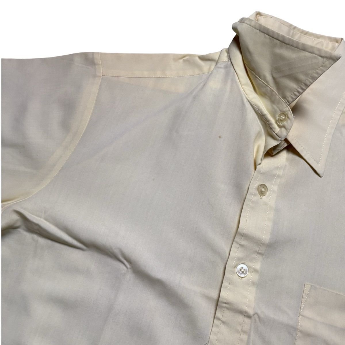 Fruit Of The Loom Vintage 50s 60s Fruit of the Loom Dress Button Shirt L Size US L / EU 52-54 / 3 - 4 Thumbnail