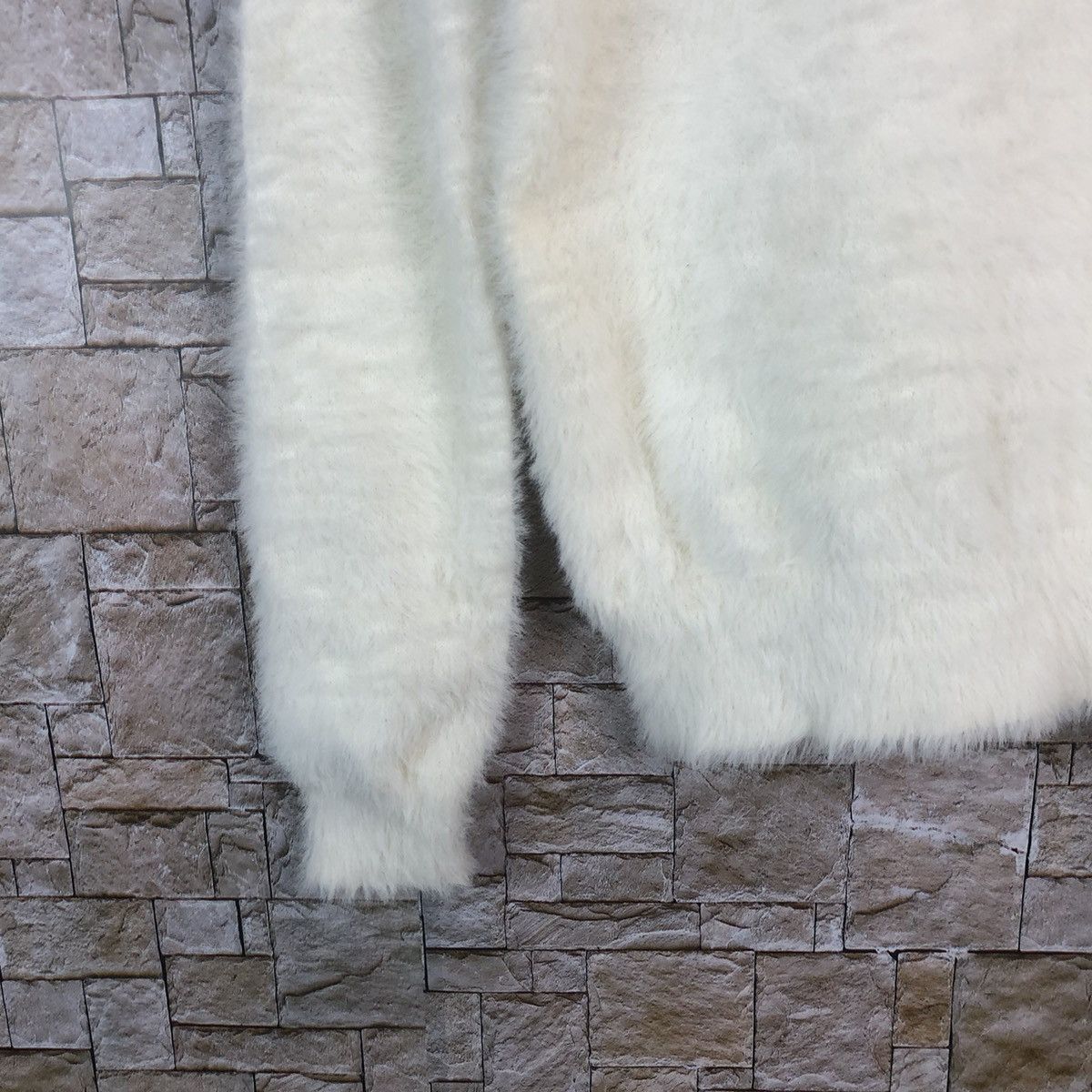 Homespun Knitwear × Japanese Brand Kitonise White Shag Shaggy Fur Mohair Knitwear #A17 Size M / US 6-8 / IT 42-44 - 7 Thumbnail