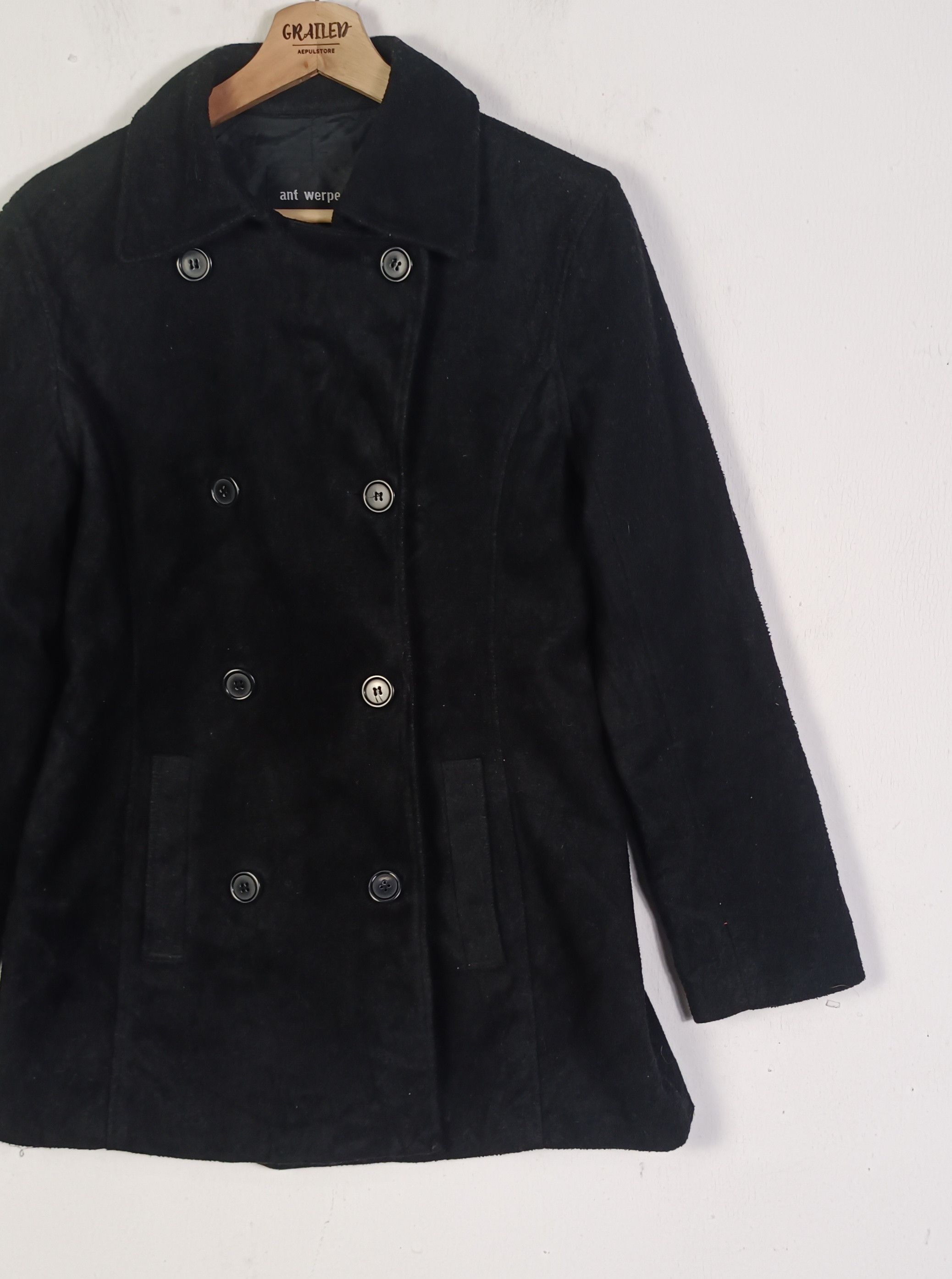 Essentiel Antwerp Vintage🔥 Essentiel AntWerp Loose Fit Pea Coat Size S / US 4 / IT 40 - 3 Thumbnail