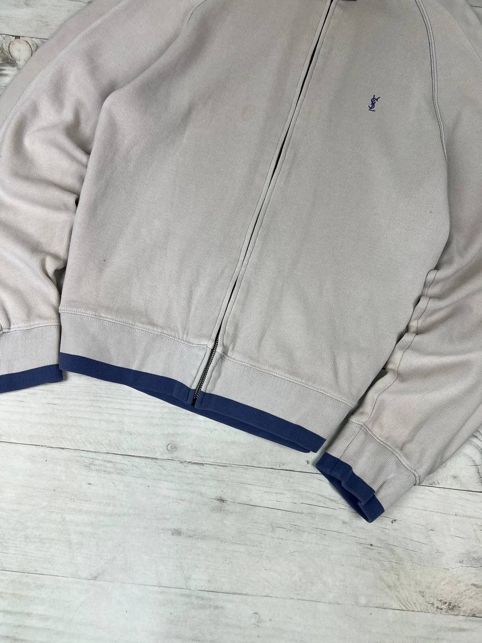 Yves Saint Laurent Yves Saint Laurent YSL Sweatshirt Zip Up Size US L / EU 52-54 / 3 - 3 Thumbnail