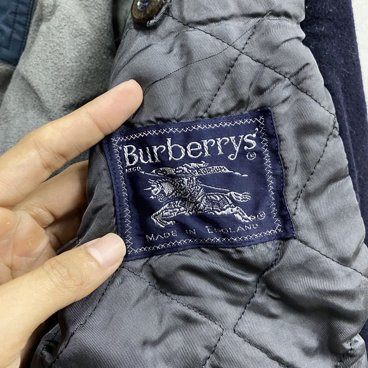 Burberry 🔥Burberrys Wool Spell Out Bomber Jacket LIKE NEW🔥 Size US L / EU 52-54 / 3 - 19 Thumbnail