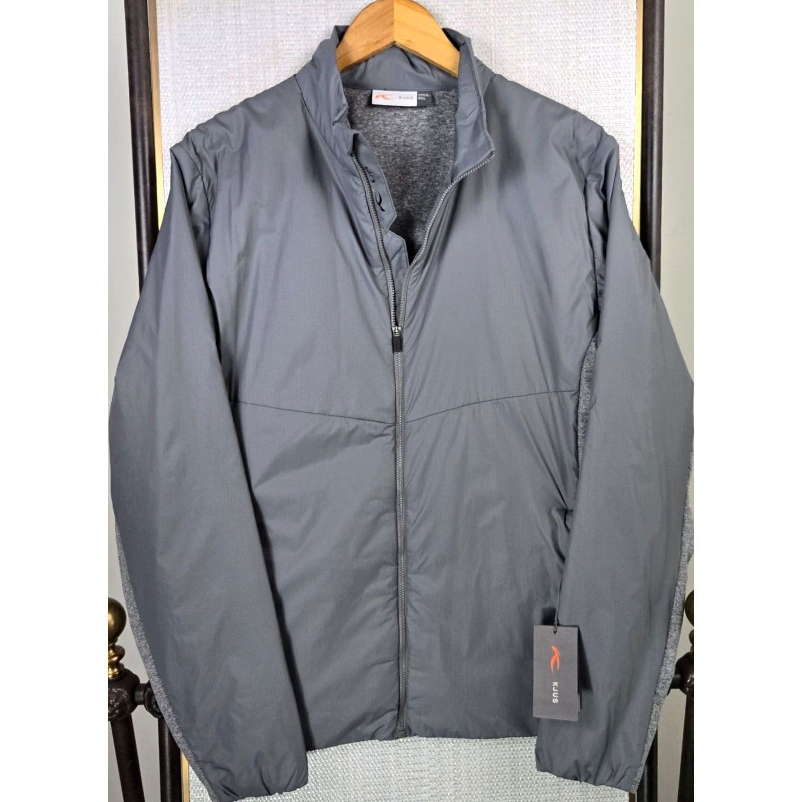 KJUS KJUS Men's Full Zip Insulated Windproof Hybrid Jacket Golf Casual Gray Large Size US L / EU 52-54 / 3 - 2 Thumbnail