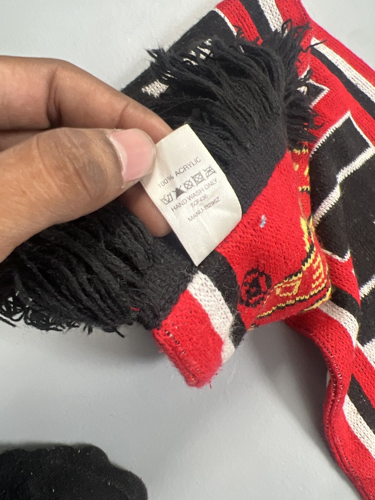 Vintage Manchester united scarf Size ONE SIZE - 4 Thumbnail