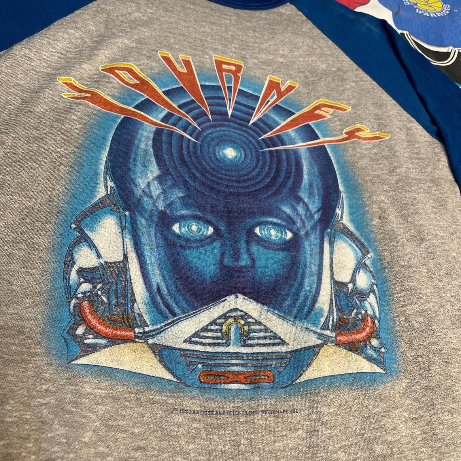 Band Tees × Vintage Vintage Journey Frontiers World Tour 1983 3/4 Sleeve Raglan Size US L / EU 52-54 / 3 - 3 Thumbnail