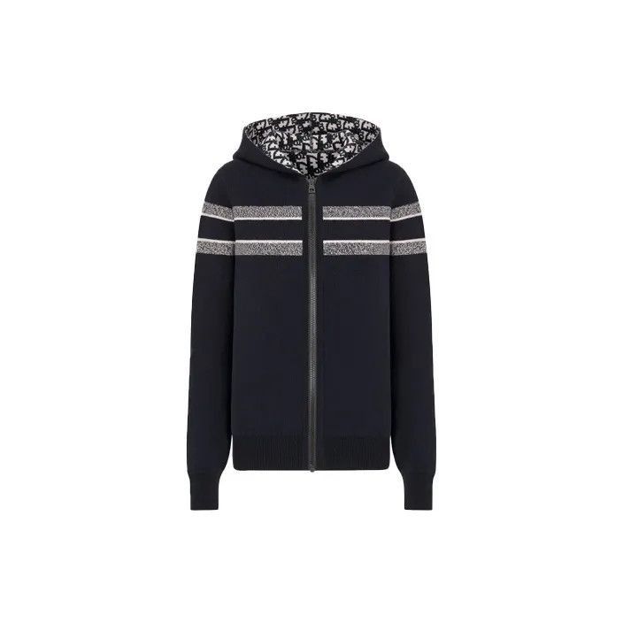 Dior Dior Reversible Logo Hooded Sweatshirt for Women 0079-2507 Size M / US 6-8 / IT 42-44 - 2 Thumbnail