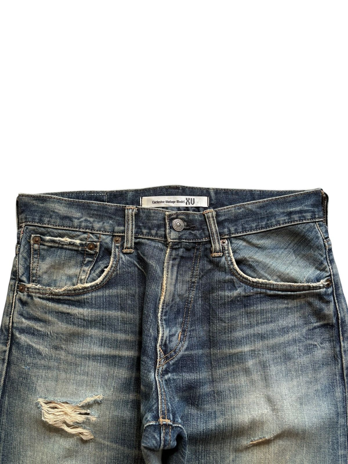 Edwin Exclusive Vintage Edwin Mud Wash Distressed Loose Jeans Size US 31 - 4 Thumbnail