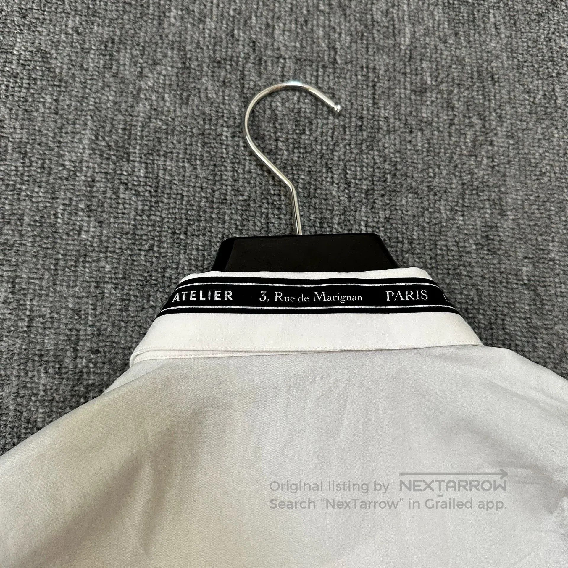 Dior Dior Collar Logo Long Sleeve Shirt. Size US M / EU 48-50 / 2 - 4 Thumbnail