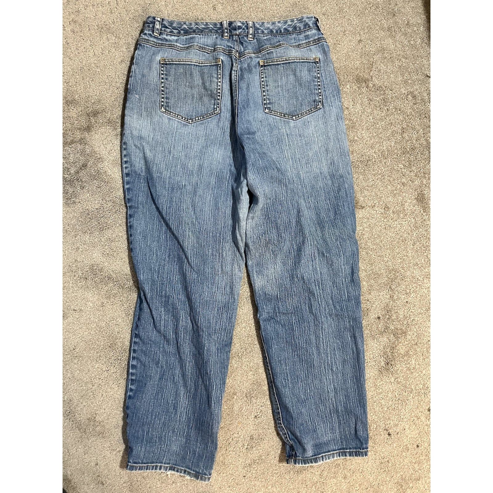 Talbots VINTAGE Talbots Stretch Women's Straight Jeans Size 14 Blue Denim Size 36" / US 14 / IT 50 - 3 Thumbnail