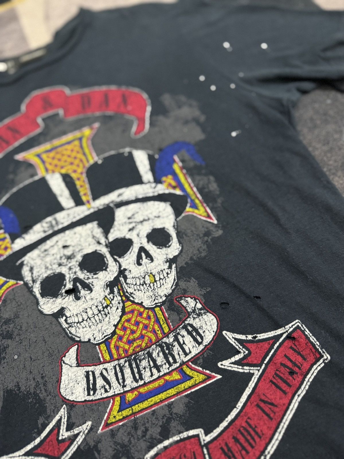 Dsquared2 DESQUARED2 SKULL ART IFSIX STYLE TSHIRT Size US M / EU 48-50 / 2 - 6 Thumbnail